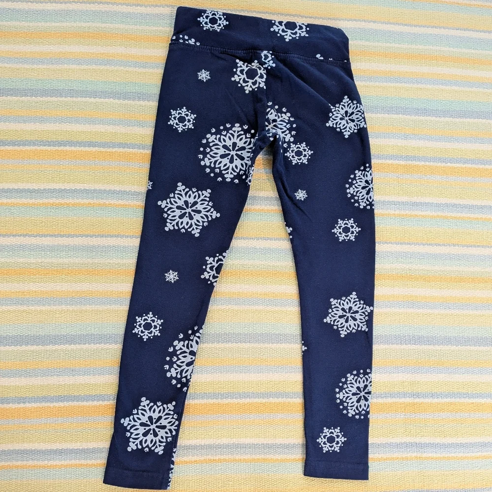 🛍️ BUNDLE ONLY • Justice Snowflake Print Leggings Size 7